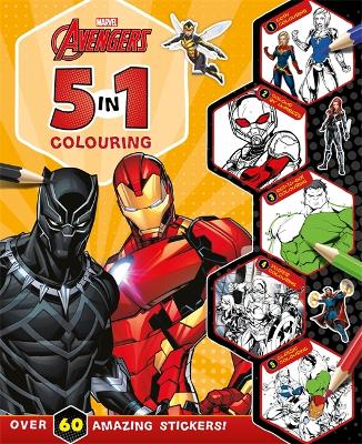 Marvel Avengers 5 In 1 Colouring - Dot-To-Dot.