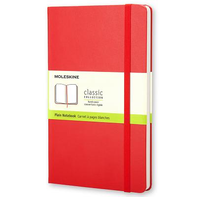Moleskine Classic Notebook Red Hard Cover A5 Plain