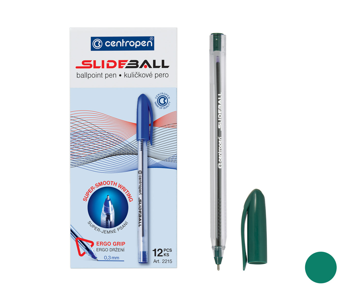 Slideball  Rollerball Pen - Green - 0.3mm