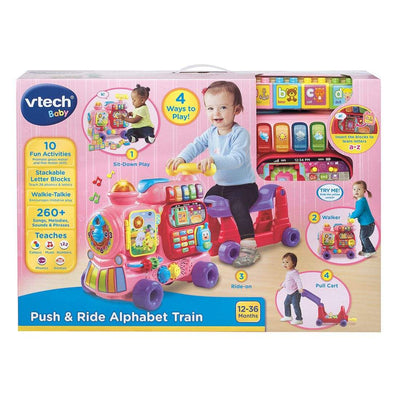 Push And Ride Alphabet Train Pink