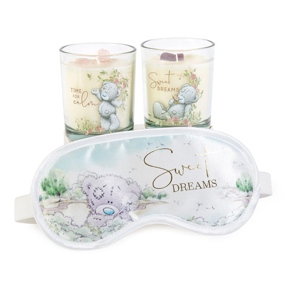 Me to You Relaxing gift set Eye mask & a set of 2 Scented Crystal Candles Gift Set