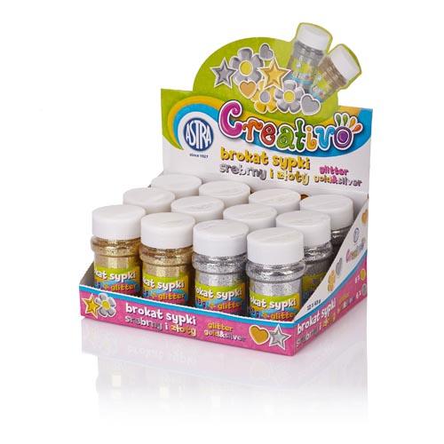 Glitter Powder Gold & Silver Astd 43G