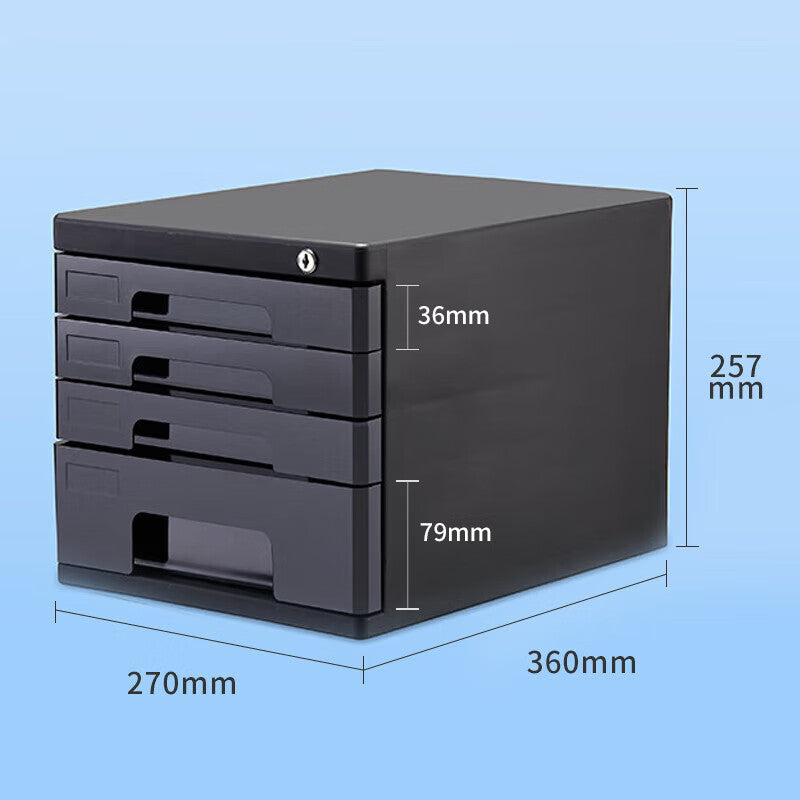 File Cabinet with lock x 4 trays