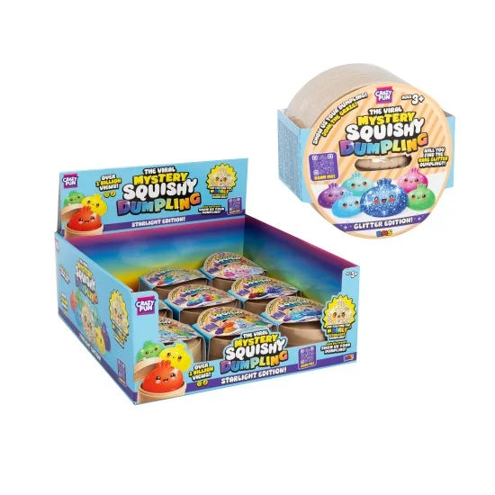 Original Viral Mystery Squishy Dumpling Glitter Edition