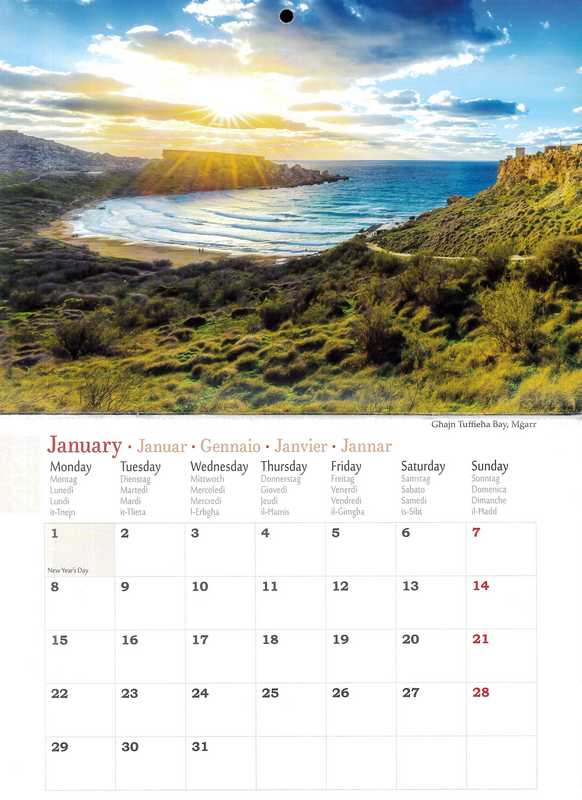 Bautiful Malta & Gozo 2026 A5 Calendar