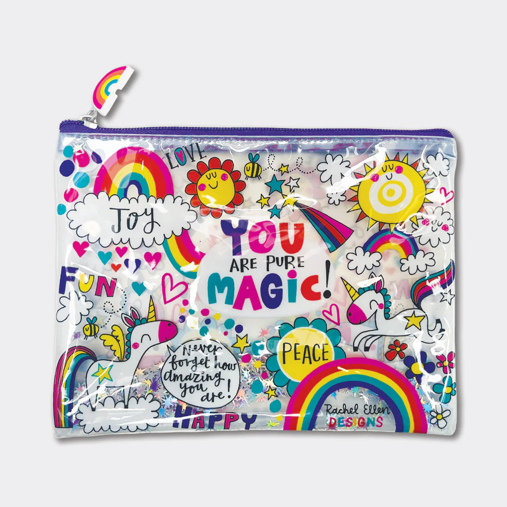 Rachel Ellen You Are Pure Magic Clear PVC Pencil Case A5 size