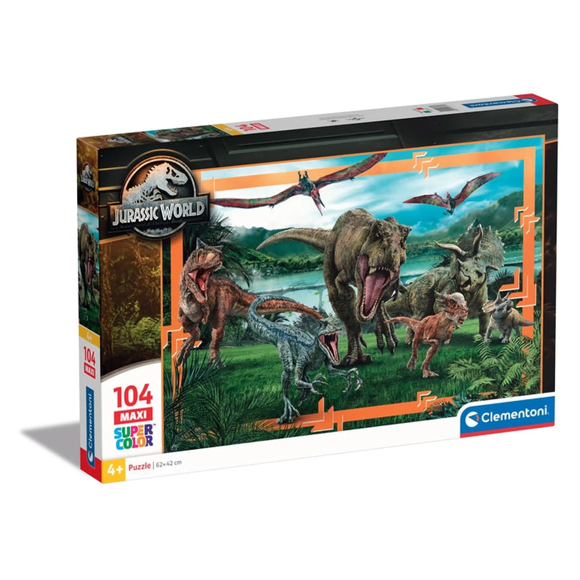 Puzzle Jurassic World - Dinosaurs X 104Pcs