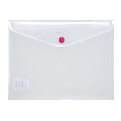 Button Envelope A5 Transperant Plastic