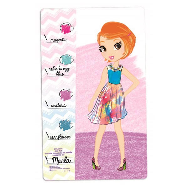 Crayola Fashion Design Album Creations - Sketch Sheets,Stencils,Stickers
