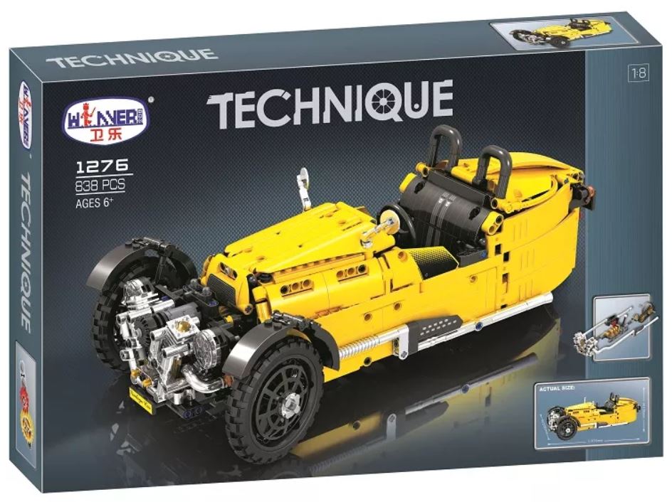 Technique 3 Wheels Vintage Car  838Pcs 1275