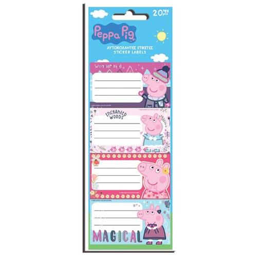 Peppa Pig Name Labels