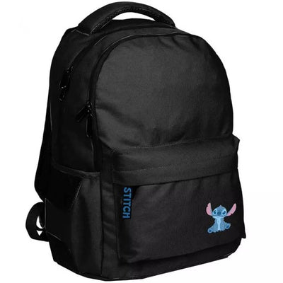 DISNEY Stitch Youth School Backpack 2 zip fit A4