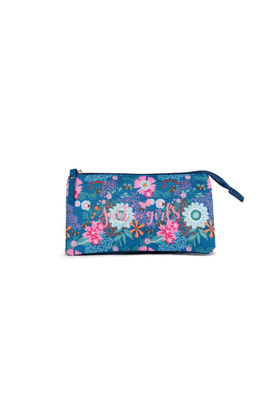 Pencil case Just for girls 2 zip 3 pockets