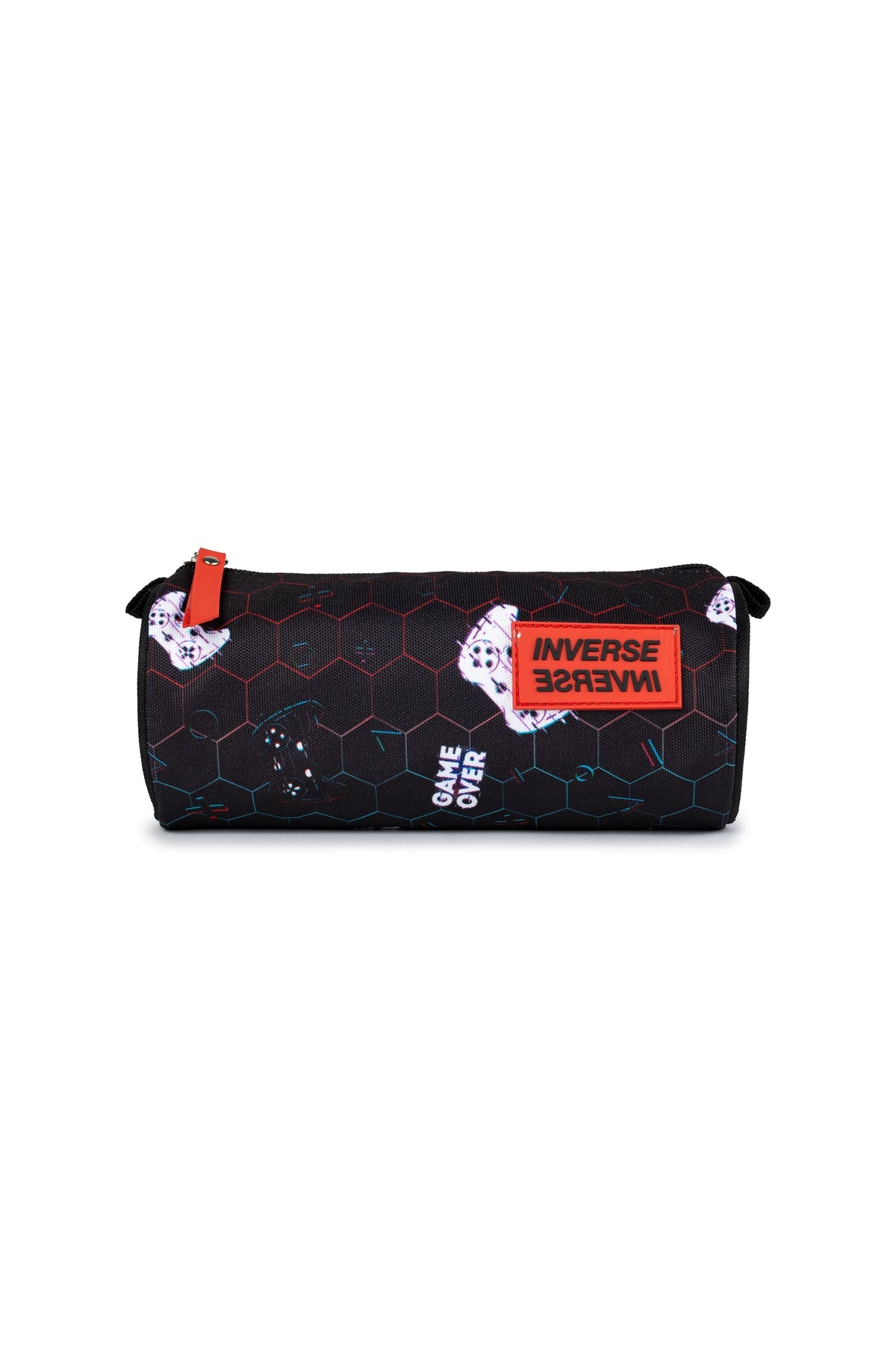 Game Over Inverse Round Pencil Case