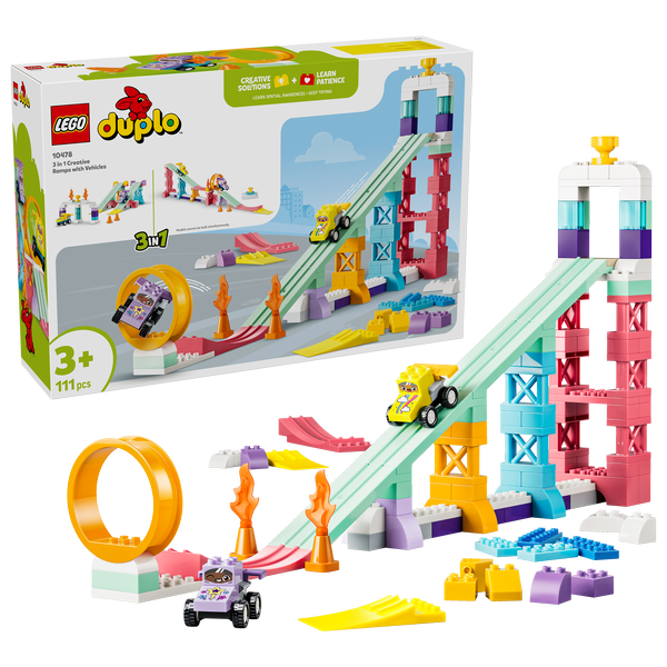 LEGO DUPLO Town 3 in 1 Creative Ramps with Vehicles 10478