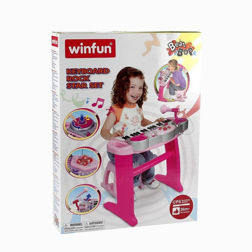 Beat Bop Keyboard Star Set Piano Desk