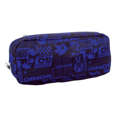 Sonic The Hedgehog Oval Pencil Case with 2 Zippers