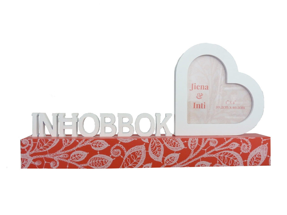 Cut Out Words Frame Heart Shape