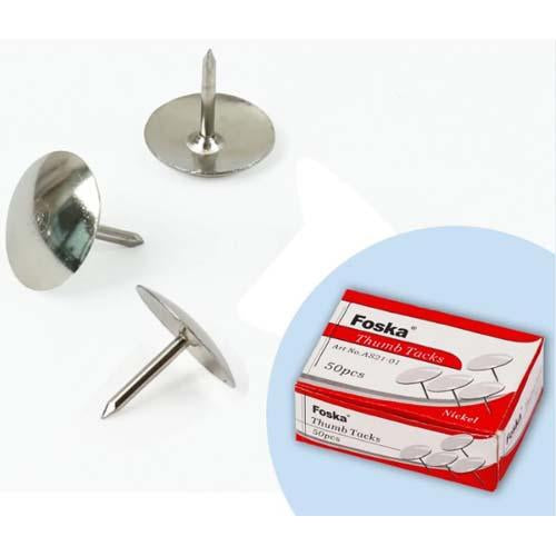 Drawing Pins Silver 11mm 100pc