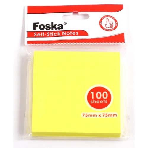 Sticky Notes Neon 75 x 75mm 80gsm