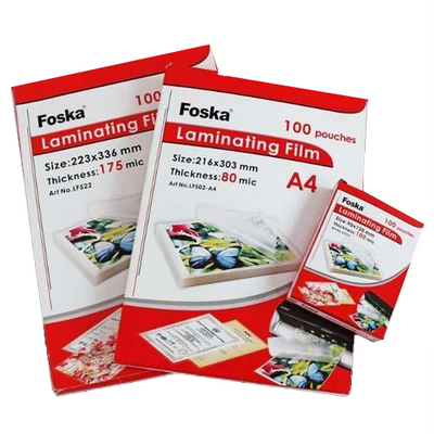 Laminating Film x100Pc-80 Mic (65x95mm)