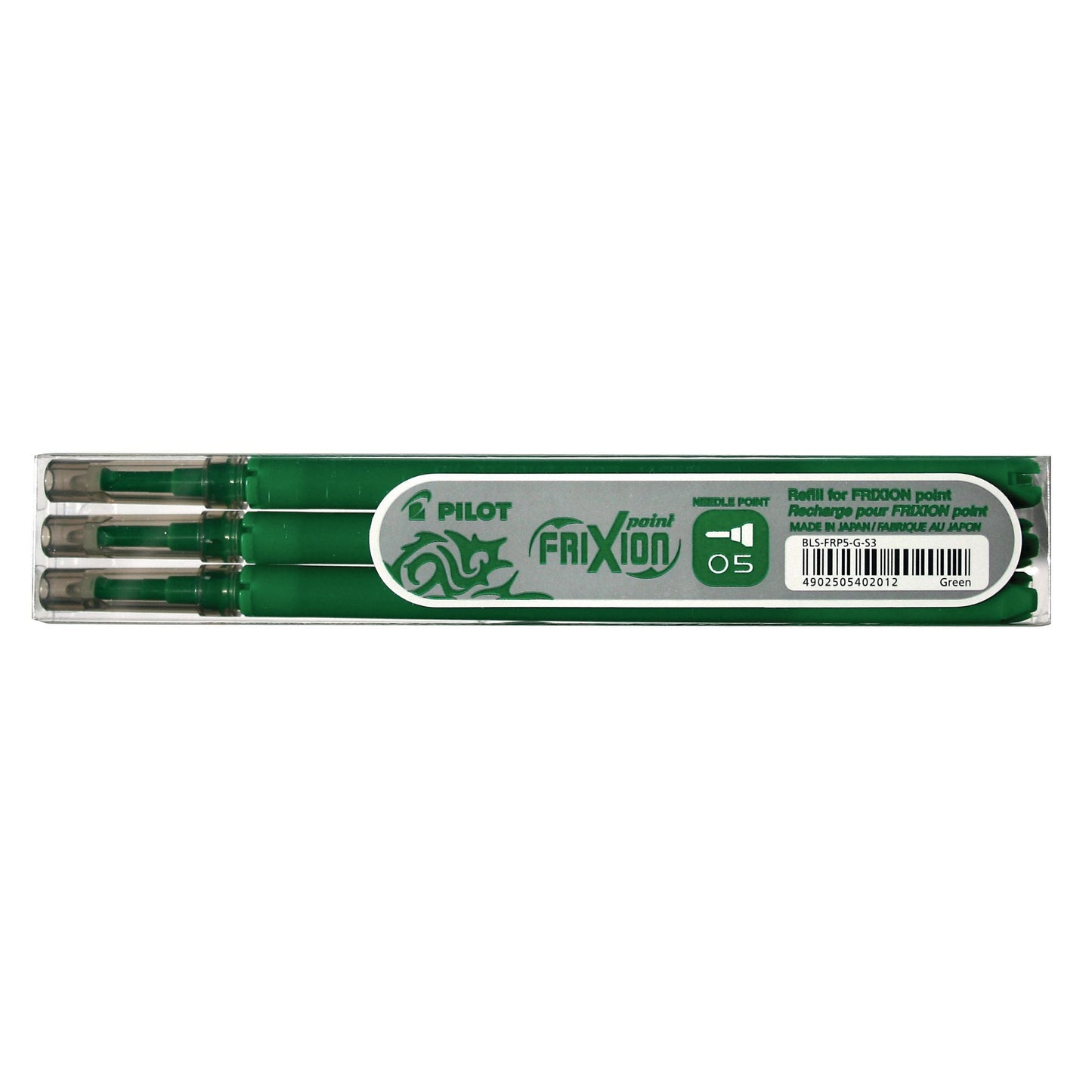 Frixion Refill 05 Green Pkt X3 Refills