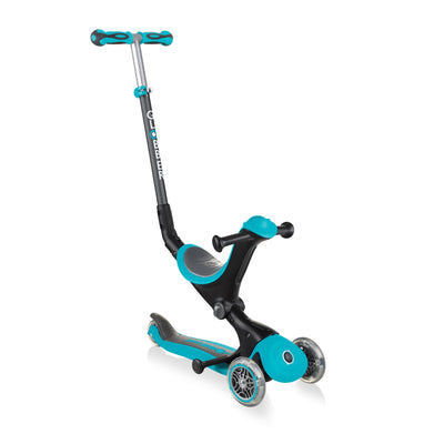 Globber Go Up Deluxe Light Wheels 3 In 1 Turqoise