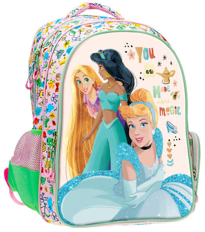 Disney Princess Backpack 3 Zip Fit A4