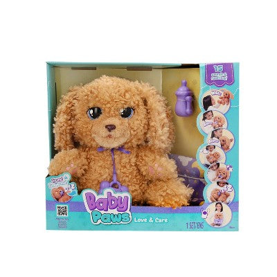 Baby Paws Love & Care Labradoodle Soft Interactive Plush Puppy