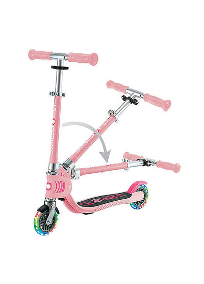 Globber Flow Element Lights Chrome Rose Scooter