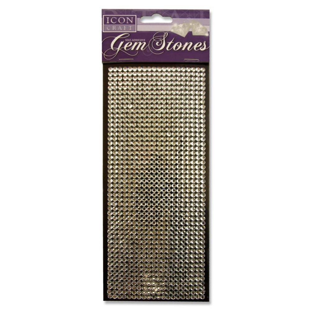 Silver Gem Stones Self Adhesive X1000Pcs