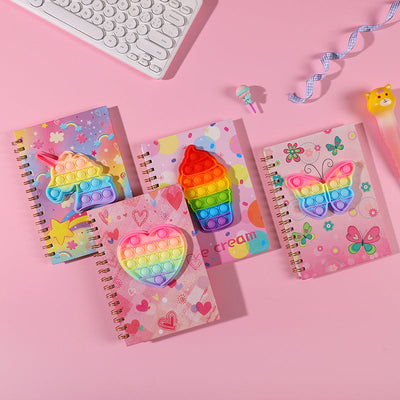 Popit Portable Relieve Stress Fidget Notebook x 1 notebook