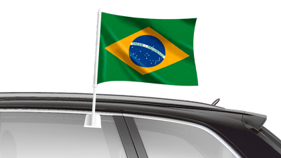 Car Flag 40 x 25cm - Brazil