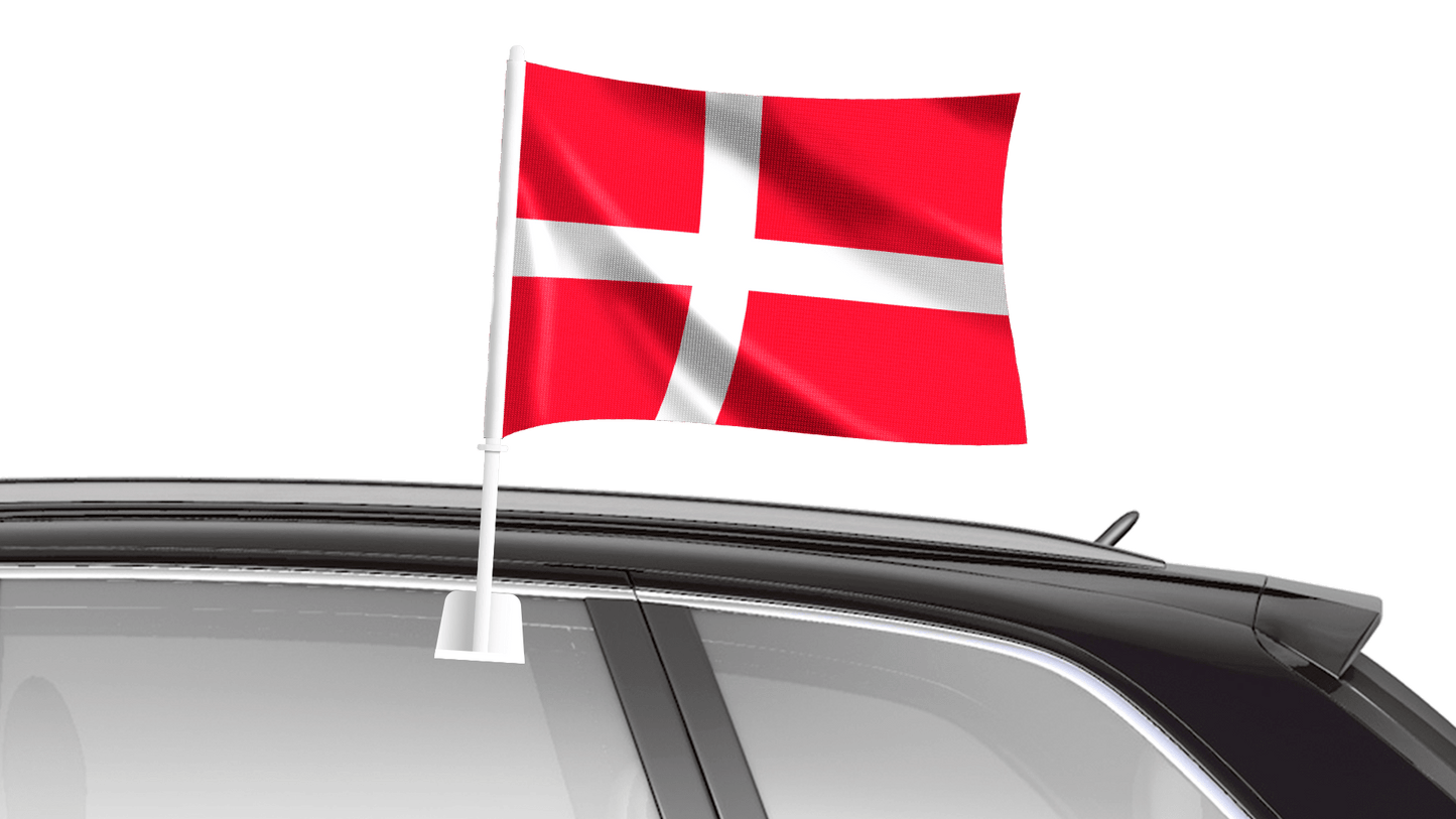 Car Flag 40 x 25cm - Denmark