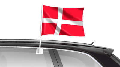 Car Flag 40 x 25cm - Denmark