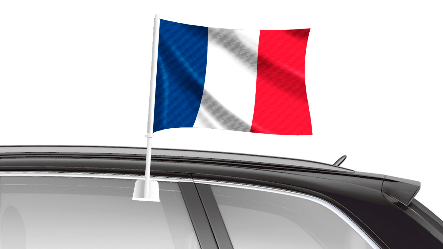 Car Flag 40 x 25cm - France