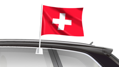Car Flag 40 x 25cm - Switzerland