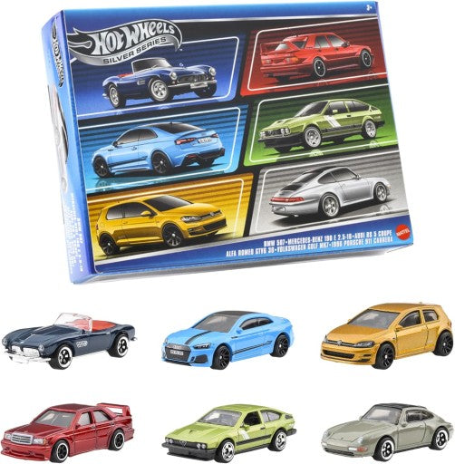 Hot Wheels 1:64 Scale Die-Cast European Vehicles 6-Pack