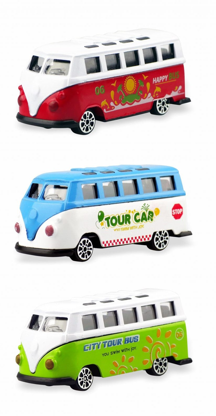 Metal Die-Cast 1:64 Tour Bus