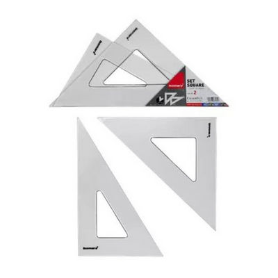 Technical Set Squares 45°/60° - 12 inch x 14 inch  - 30 x 35 cm