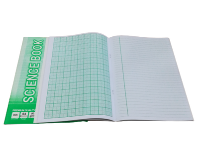 Science Book A4 64 Pages 1 Line 1 Graph