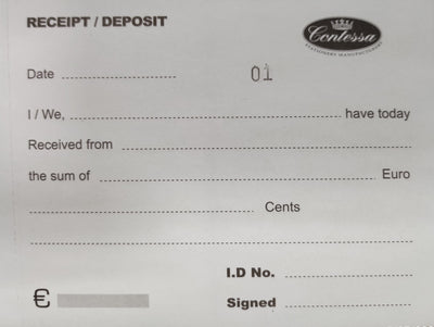 Paperman Receipt/Deposit Book Duplicate