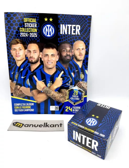 Official Inter Album Stickers 2024/2025 - 1 Pkt X 25 Stickers