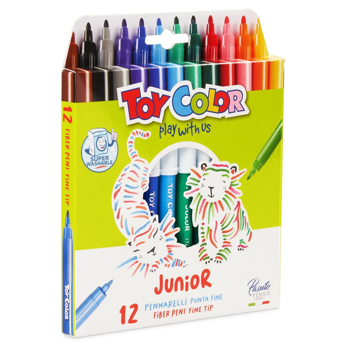 Fibre Pens X12 Colours
