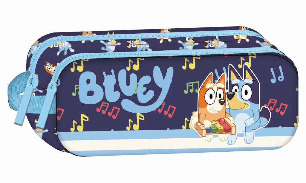 Bluey Dreams Pencil Case - 2 zip pencil case