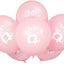 Unique Pink Floral Elephant Baby Shower Latex Balloons x8 pcs