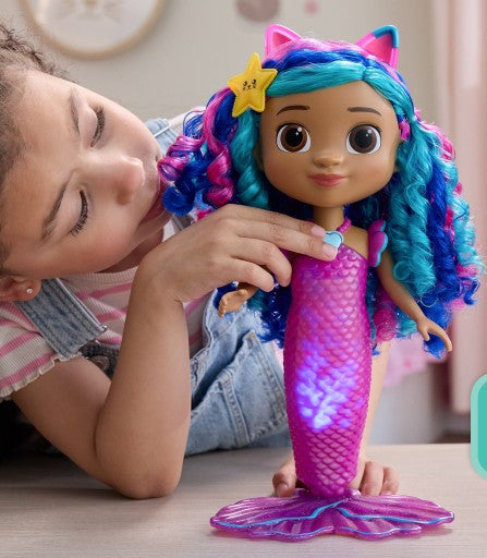Gabby's Dollhouse The Movie Sing & Shine Mermaid Gabby Doll