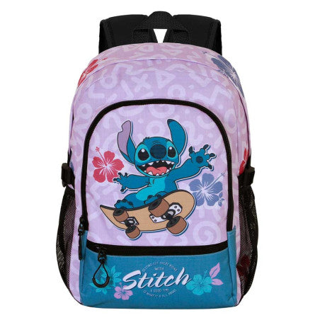 Disney Stitch & Guitar backpack 1 large pocket fit A4