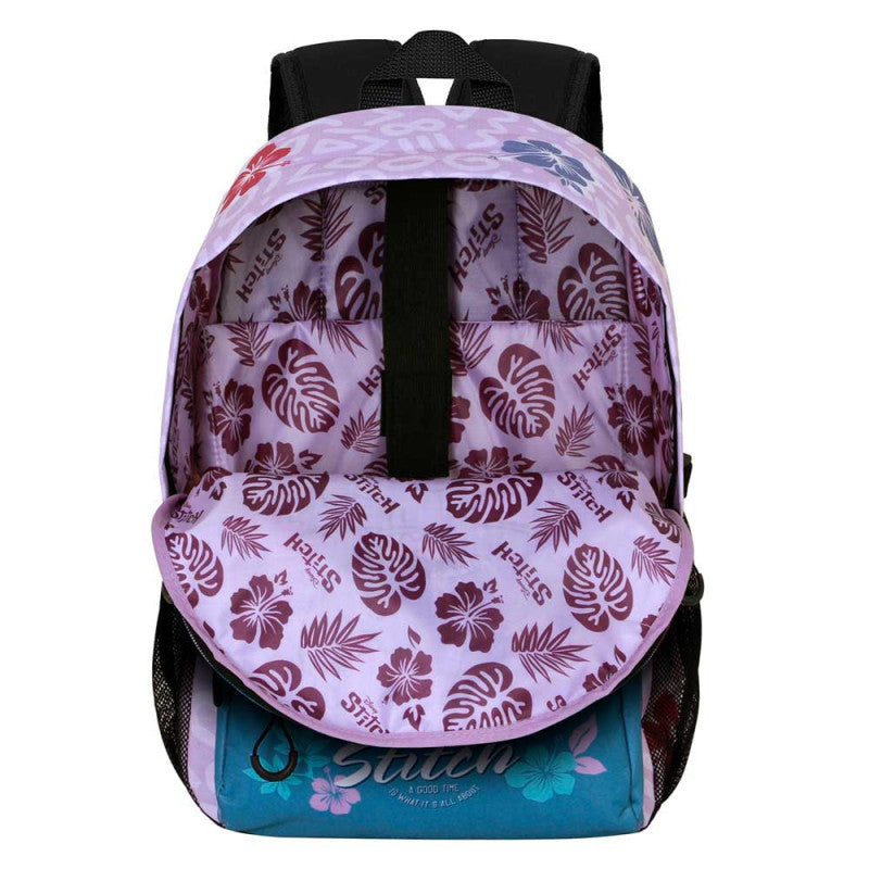 Disney Stitch & Guitar backpack 1 large pocket fit A4