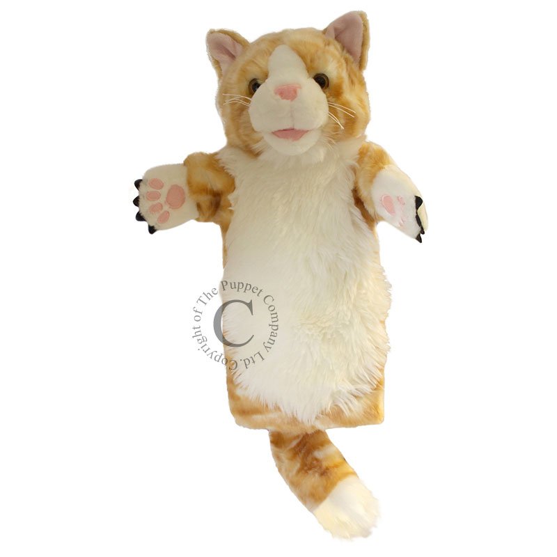 Long Sleeved Glove Puppet Ginger Cat